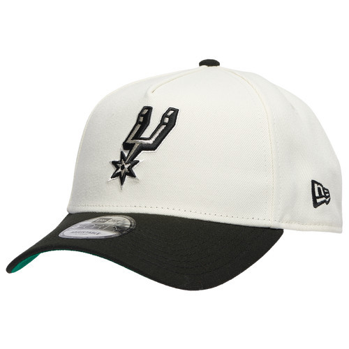 New Era Mens San Antonio Spurs New Era Spurs Team 9FORTY A-Frame Chrome Cap - Mens Chrome/Black Size One Size | Champs Sports