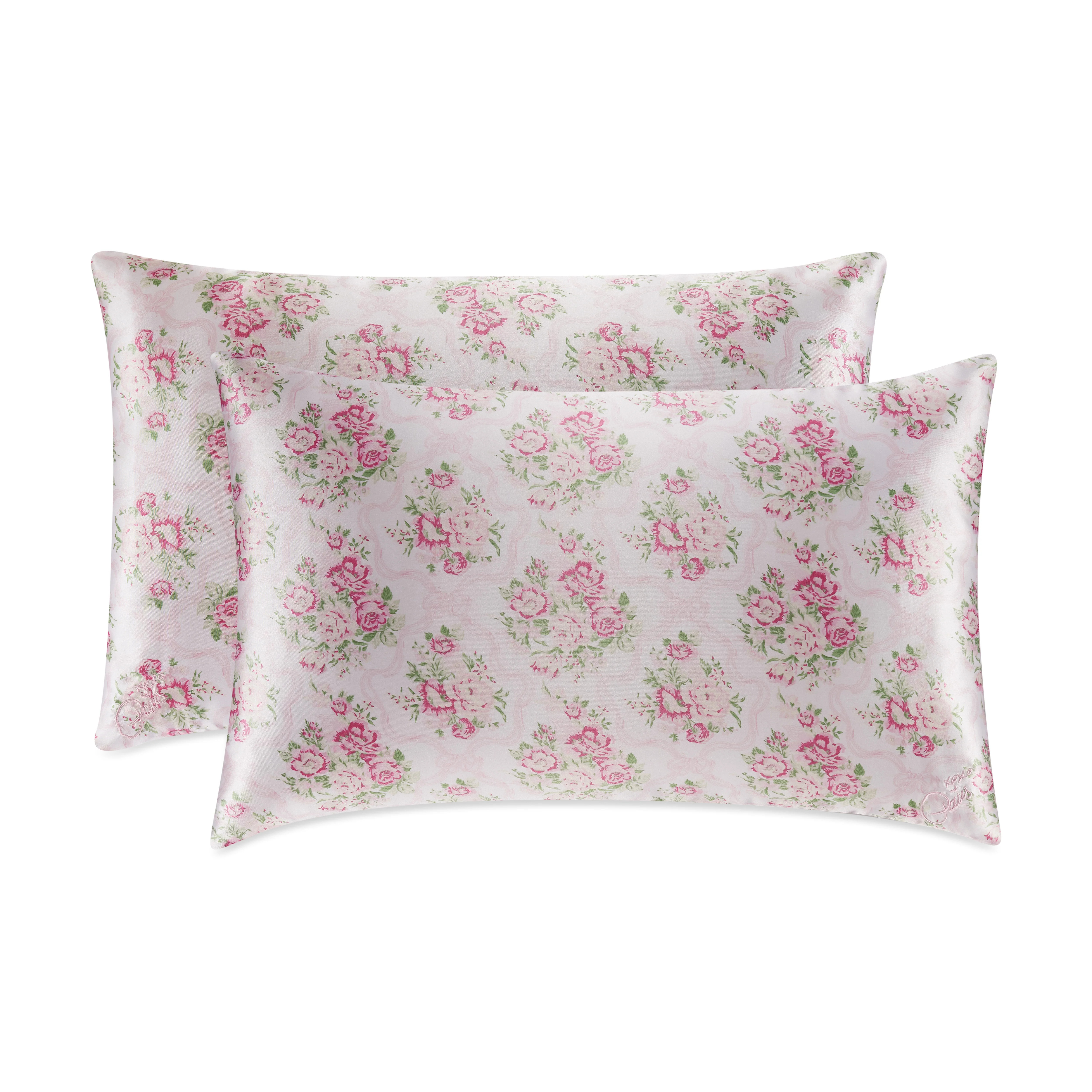 Paris Hilton Satin Pillowcase 2-Pack, Floral Roses, Standard | Walmart (US)