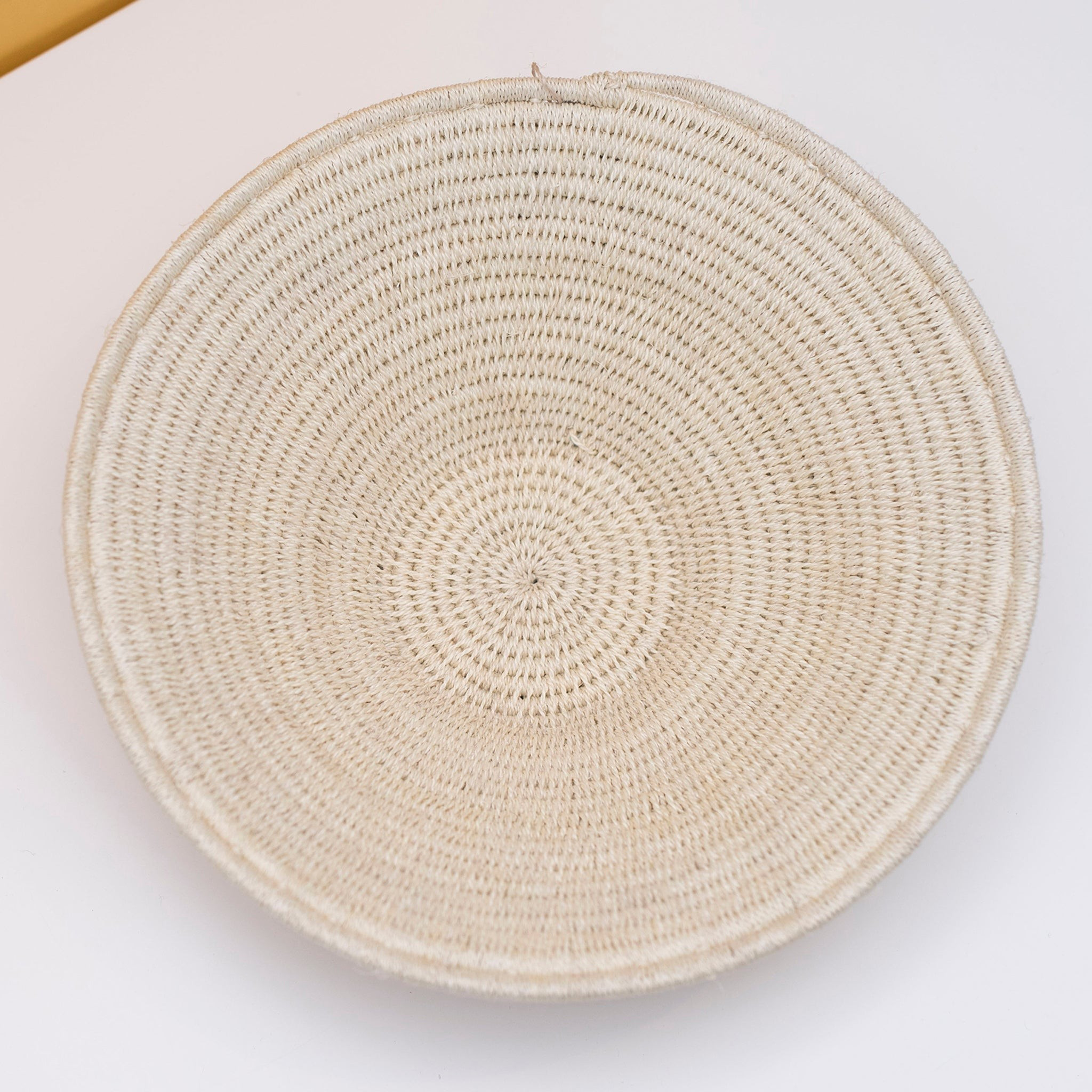 White Sisal Basket | 54kibo