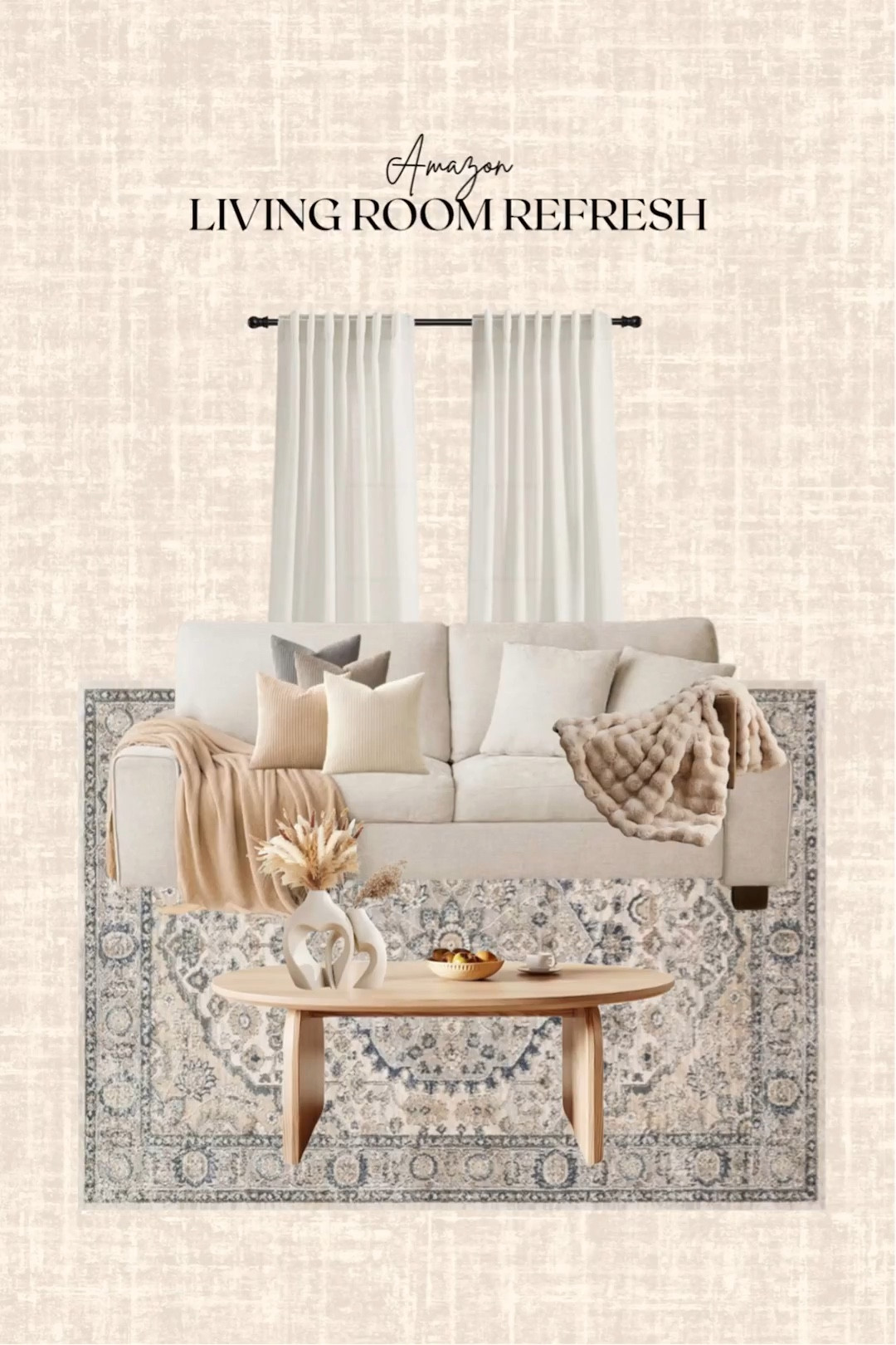 Amazon Living Room Refresh! 

Curtains, rug, table, pillows, throw, vase

#LTKSeasonal #LTKHome