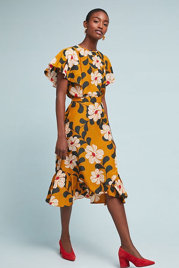 Ikebana Floral Skirt | Anthropologie (US)