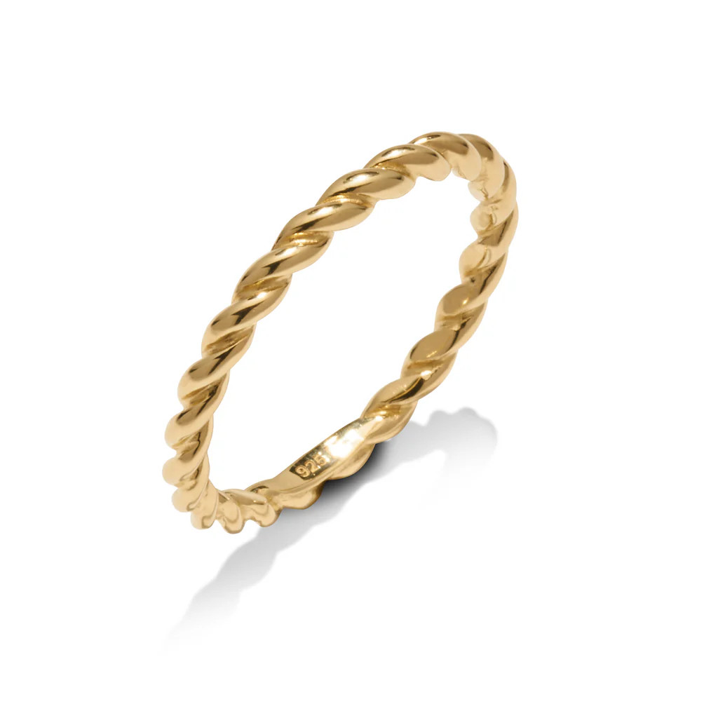 Gold Rope Ring | Rosie Fortescue Jewellery