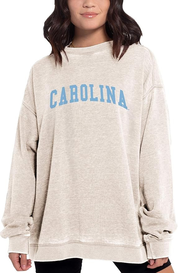 chicka-d NCAA womens Burnout Fleece Pullover | Amazon (US)