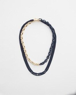 MagneticMix™ Navy Multistrand Necklace | Chico's