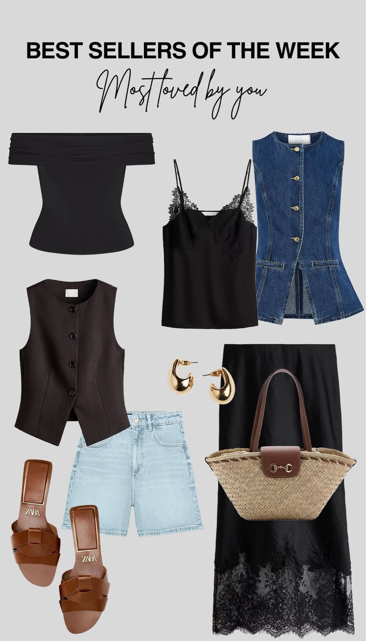 Best sellers of the week ✨

#bestsellers #skirt #denim #shorts #sandals

#LTKsummer #LTKstyletip #LTKshoes