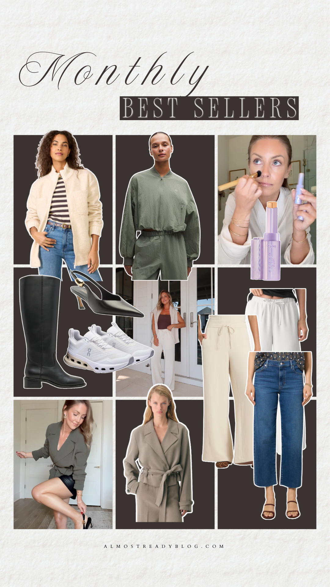 Monthly best sellers ❤️


athletic jacket, athleisure style, relaxed pants, pull on pants, snekaers, fuzzy jacket, jeans, amanda west, almost ready blog. 

 

#LTKBeauty #LTKPetite #LTKOver40
