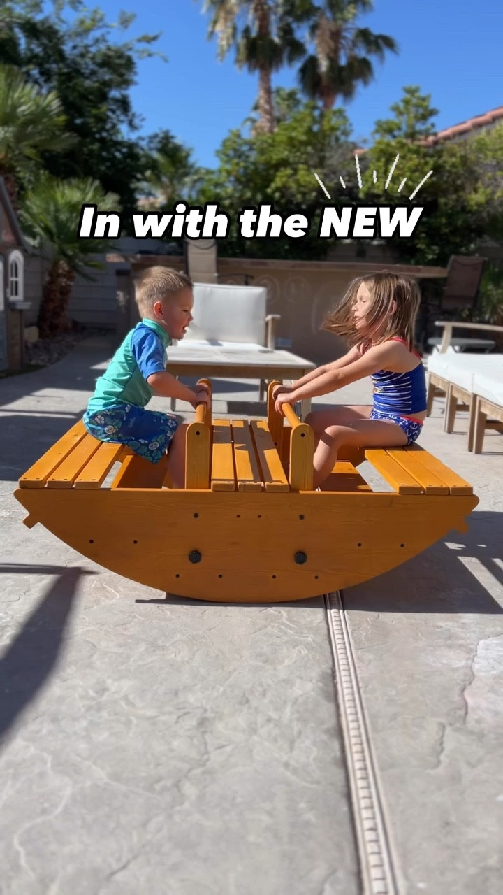 I can’t believe it took us this long to upgrade our seesaw. My kids have loved their old seesaw since they were babies, but have since outgrown it. Something I consider when bringing new items into our home is its versatility. When something serves more than one purpose it gets so much more use and thus value for the money. 

I love how the Banyan Rocker is both rocker (or boat as my kids call it) and bridge. It can be used indoors or outdoors and it’s very durable which means we can’t wait to share this with some friends. 

If you have been considering something to provide some active play for your child, I highly recommend this and I would not wait, because you can get 20% off right now! 

#LTKKids #LTKActive #LTKFamily