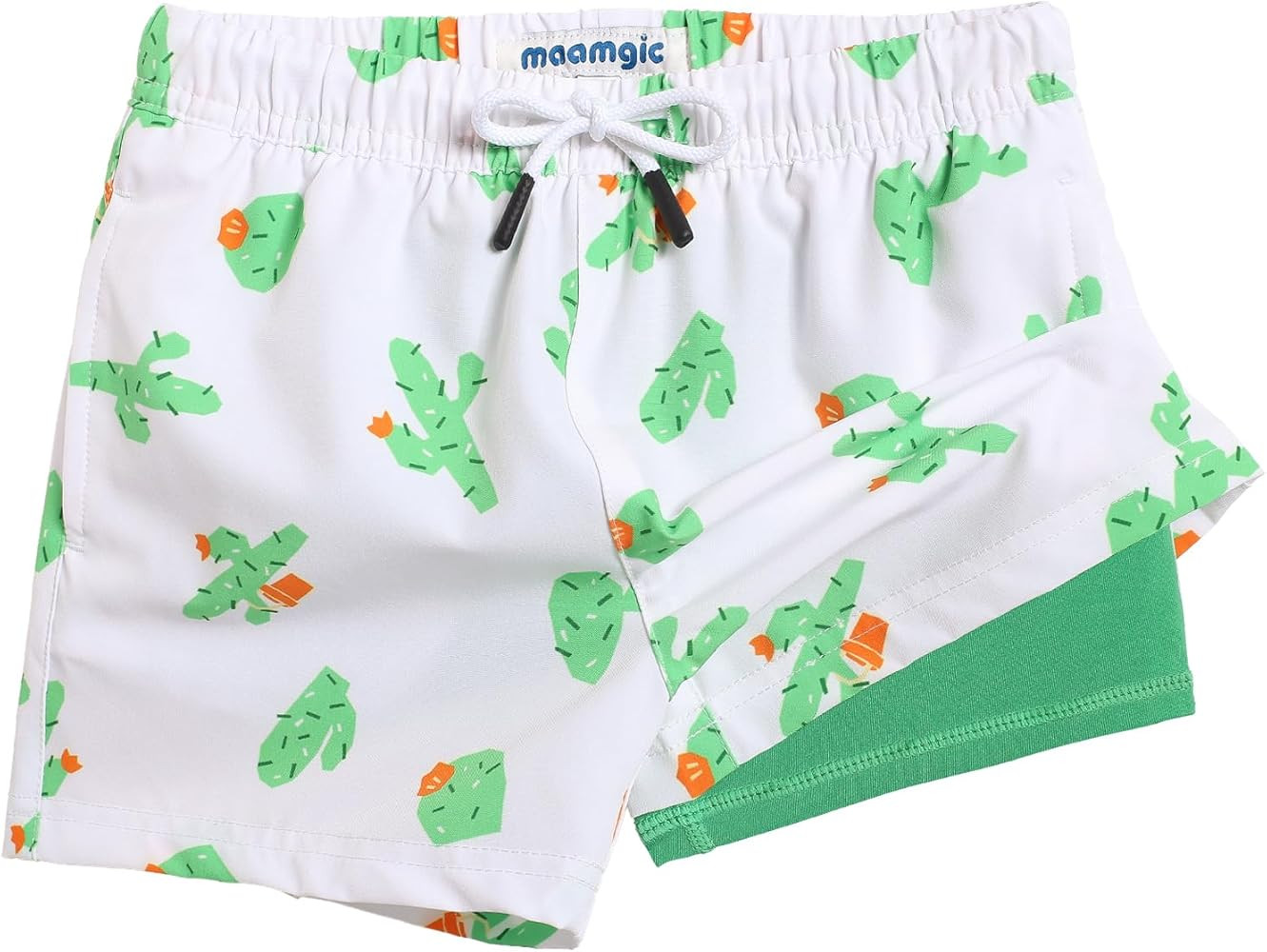 maamgic Boys Swim Trunks with Compression Liner Toddler Boy Swimsuit Quick Dry 4-Way Stretch Swim... | Amazon (US)