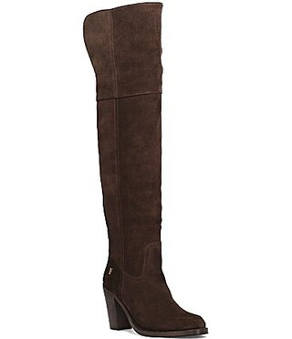 Frye Corinne Suede Over The Knee Boots - 9 | Dillard's