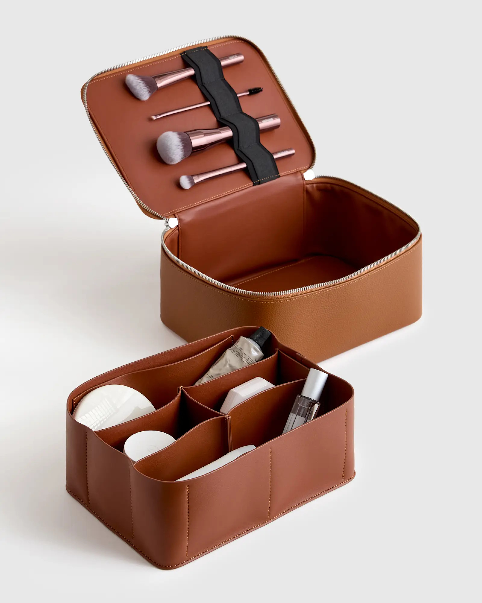 Italian Leather Travel Cosmetic Case | Quince