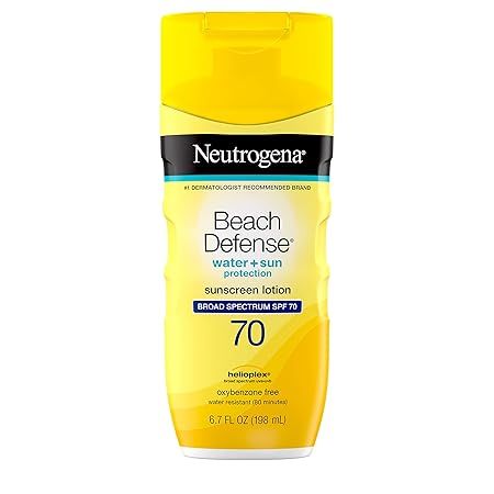 Neutrogena Beach Defense Water Resistant Sunscreen Lotion with Broad Spectrum SPF 70, Oil-Free an... | Amazon (US)