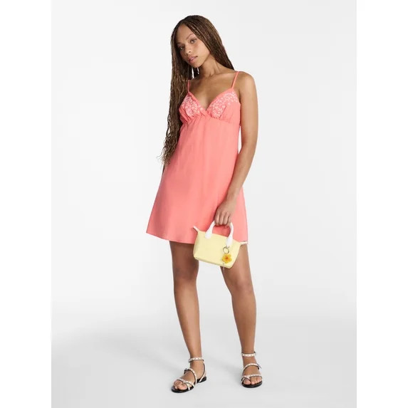 No Boundaries Embroidered Mini Dress, Women's XXS-XXL | Walmart (US)