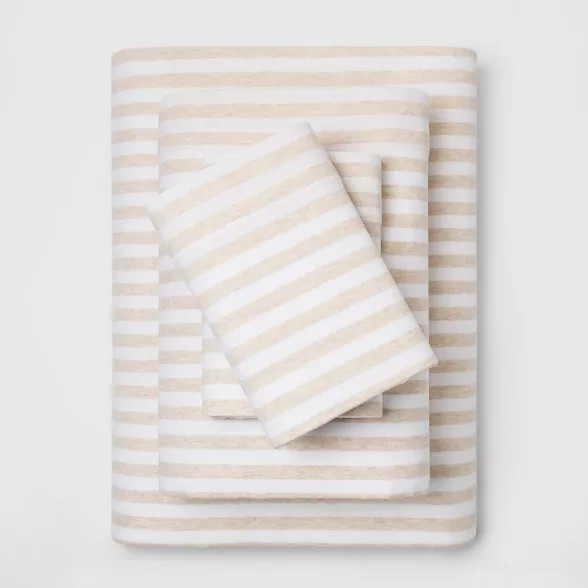 Cozy Brushed Printed Jersey Sheet Set - Threshold™ | Target