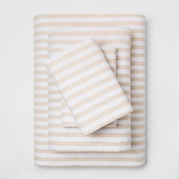 Cozy Brushed Printed Jersey Sheet Set - Threshold™ | Target