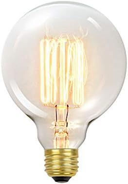 Globe Electric 1320 01320 60W Vintage Edison G30 Vanity Tungsten Incandescent Filament Light Bulb... | Amazon (US)