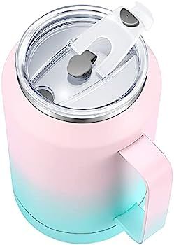 zenbo Mug Tumbler – Stainless Steel Vacuum Insulated Mug with Handle,Lid and Straw,Keeps Drinks... | Amazon (US)