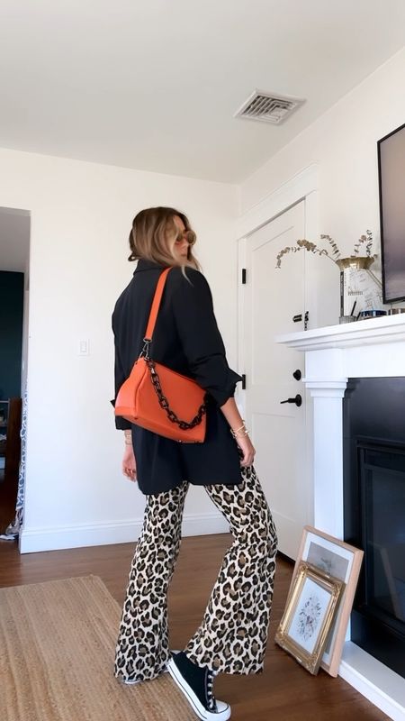 Styling leopard pants! How do we feel about this trend?!?! 

Pants are ZARA! Bag is very old from Nordstrom rack I believe. Pants are TTS! 