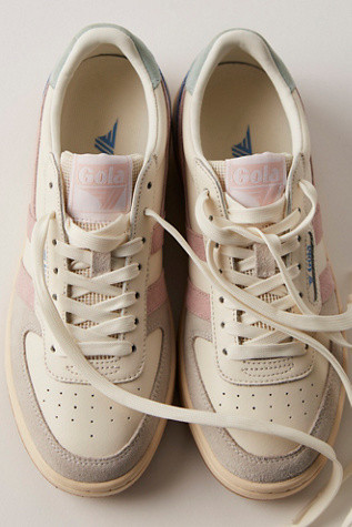 Hawk Sneakers by Gola at Free People, White / Ink / Gold, US 8 | Free People (Global - UK&FR Excluded)