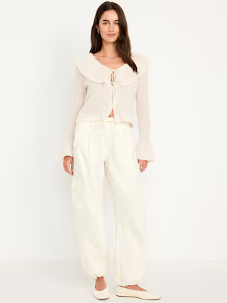 Pull-On Barrel Cargo Pants | Old Navy (US)