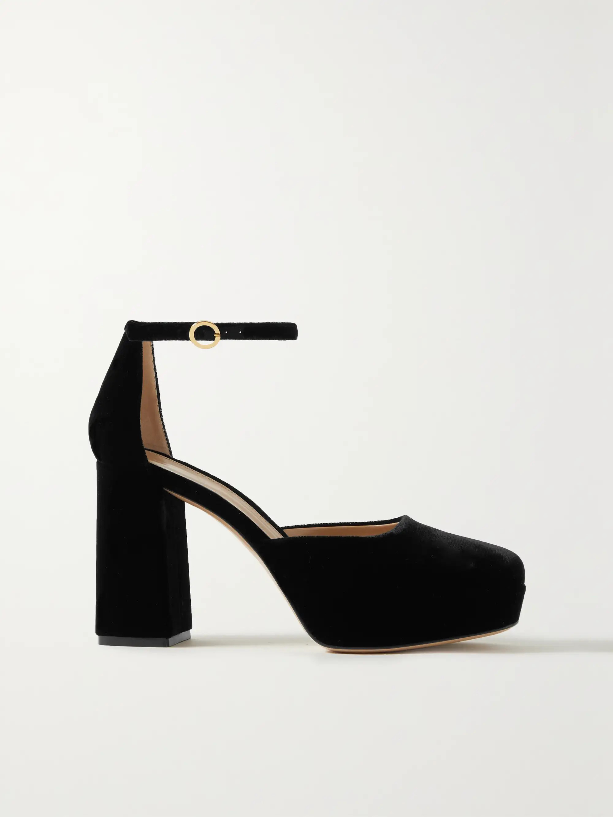 Vian 100 velvet platform Mary Jane pumps | NET-A-PORTER (UK & EU)