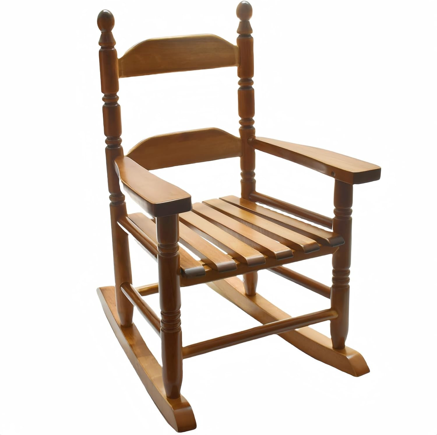 Child Rocking Chair for 3-6 Small Baby Kids Wooden Outdoor Furniture Indoor Living Room Lounge Bedroom Porch Patio Outside Brown | Amazon (US)