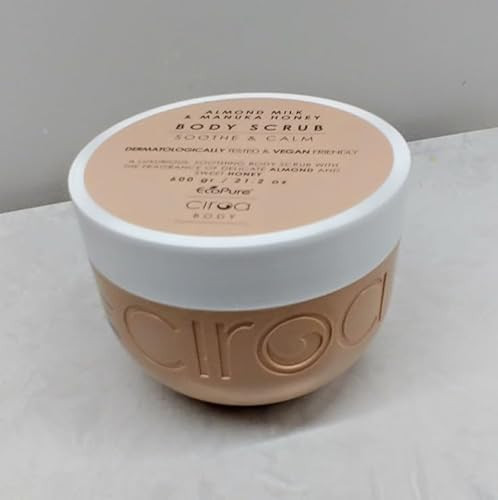 Ciroa, BODY SCRUB, ALMOND MILK & MANUKA HONEY, 21.2oz, Soothe & Calm, Dermatologically Tested & Vegan Friendly (600gr) | Amazon (US)