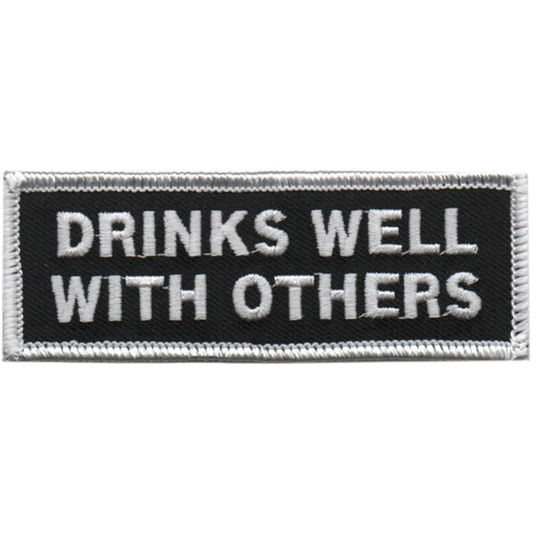 Drinks Well With Others Patch V-1082 - Etsy | Etsy (US)