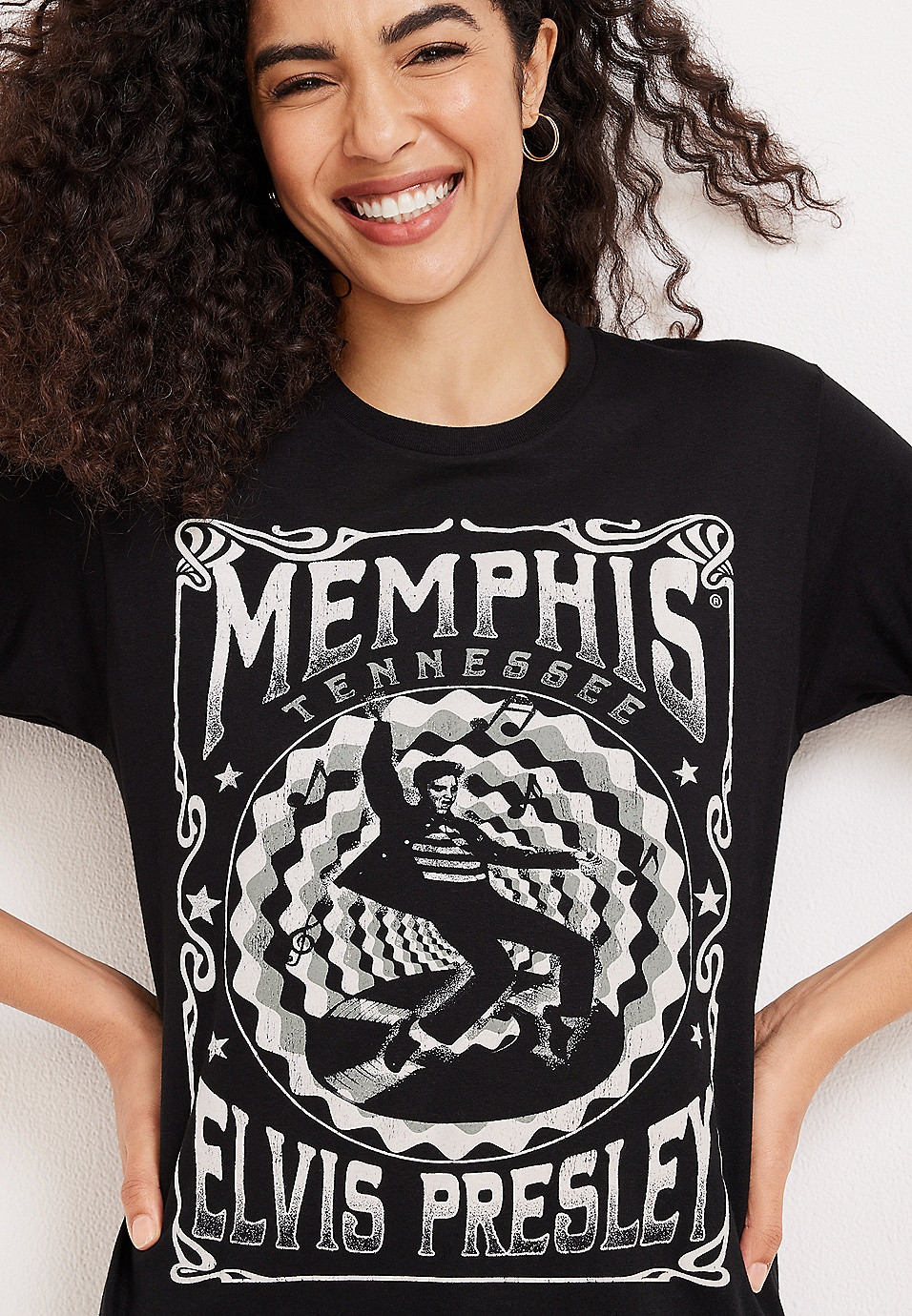 Elvis Presley Oversized Graphic Tee | Maurices