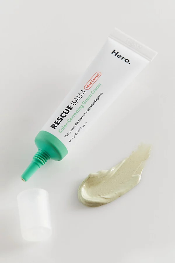Hero Cosmetics Rescue Balm +Red Correct Color-Correcting Green Cream | Urban Outfitters (US and RoW)