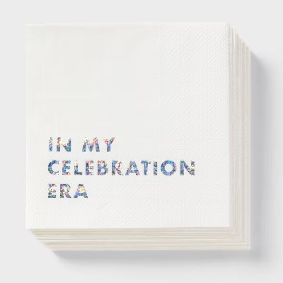 "In My Celebration Era" Beverage Napkin 30ct - Spritz™ | Target
