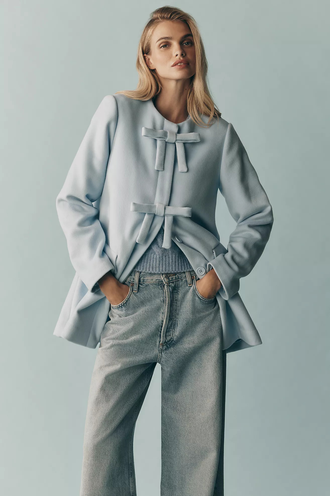 Hutch Bow-Front Coat | Anthropologie (US)