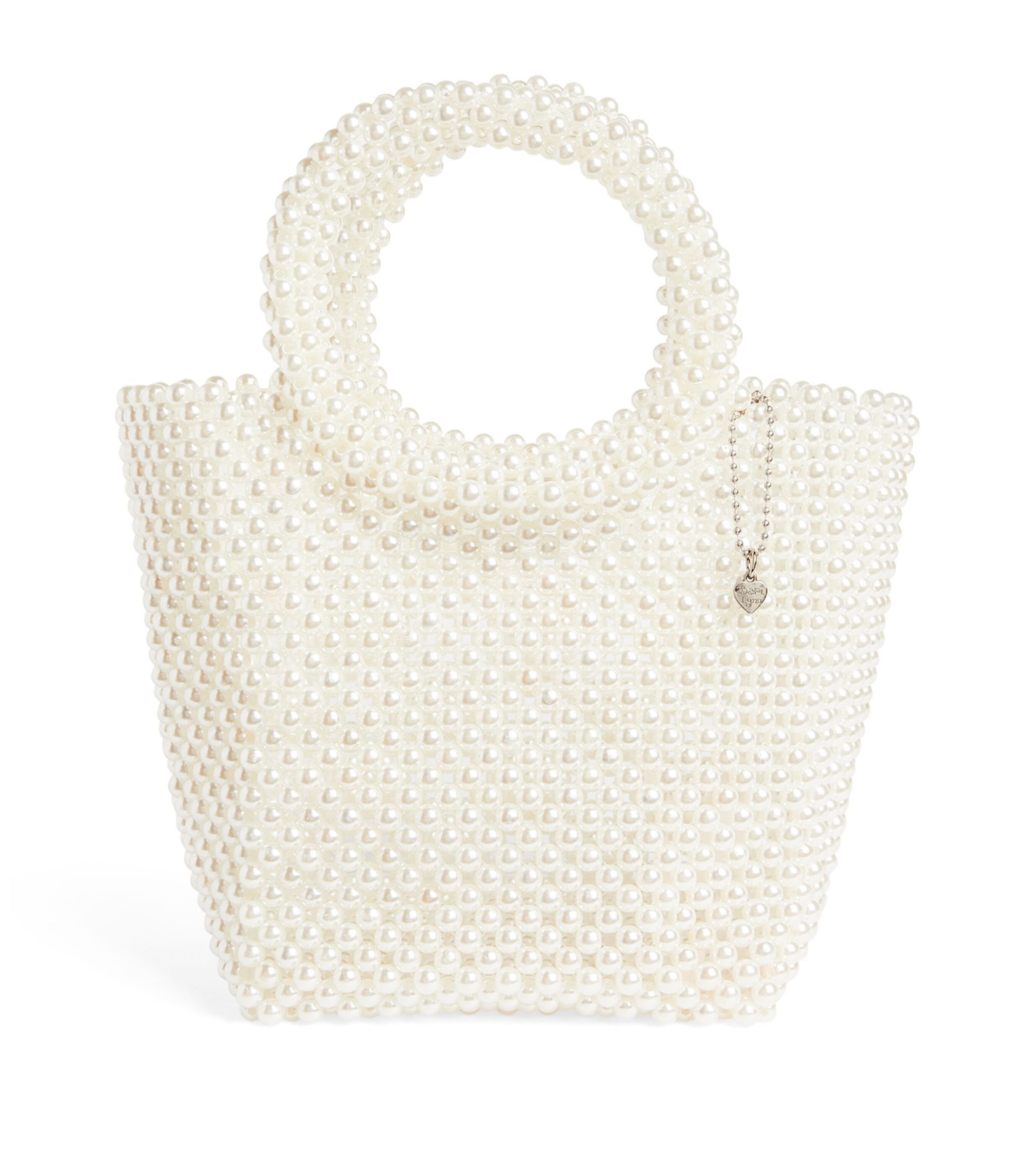 Faux Pearl Round-Handled Bag | Harrods