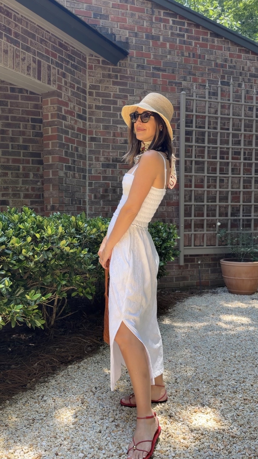 Wearing a small -