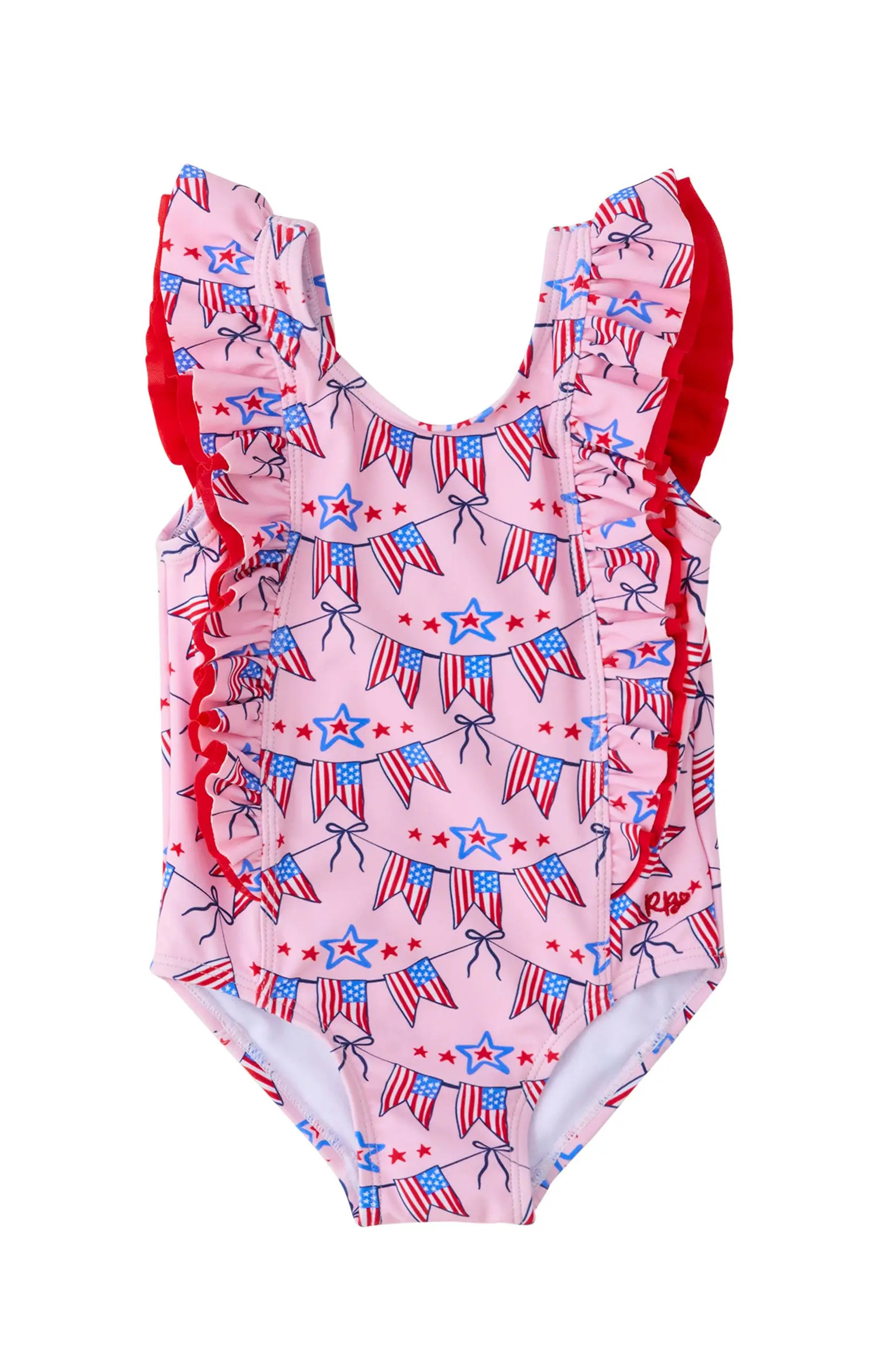 RuffleButts Toddler Girls UPF50+ Waterfall One Piece | Nordstrom | Nordstrom