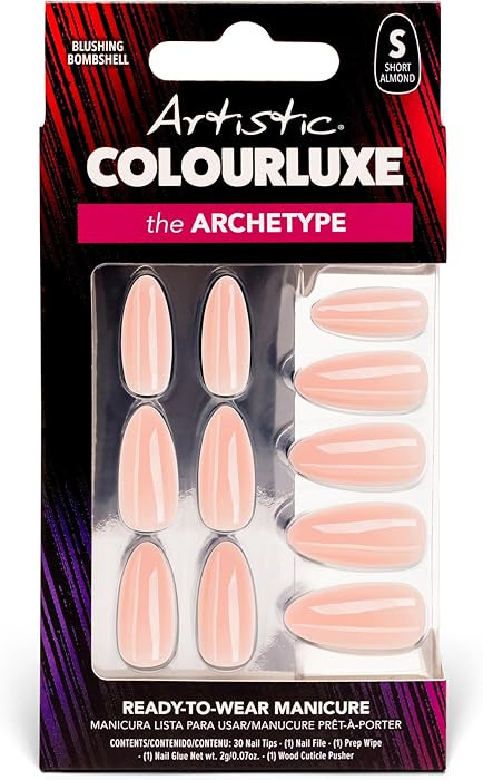 Artistic Colourluxe Press-On Tips Kit, Ready to Wear Manicure - Long-Lasting Manicures – Easy A... | Amazon (US)