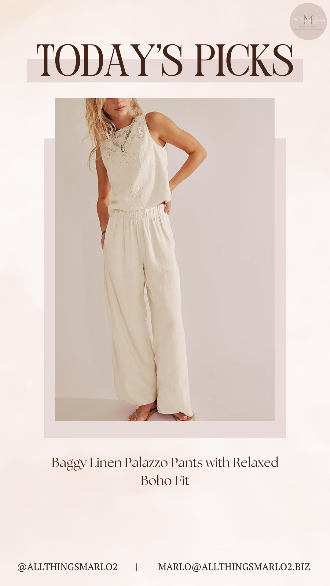 Baggy Linen Palazzo Pants with Relaxed Boho Fit 

 #LTKSeasonal #LTKWorkwear #LTKTravel