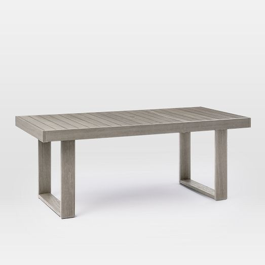 Portside Outdoor Dining Table (76.5"–96") | West Elm (US)