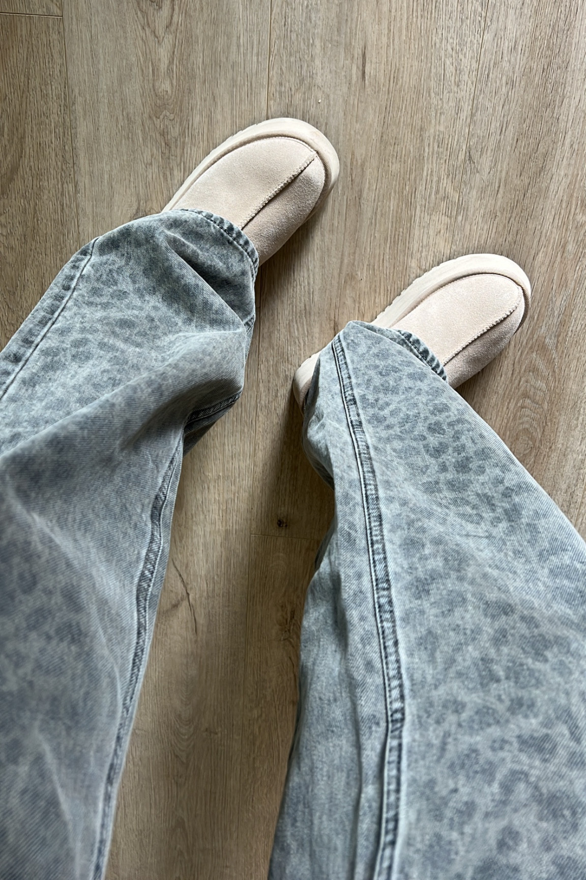 Target leopard print jeans - wearing a size 4