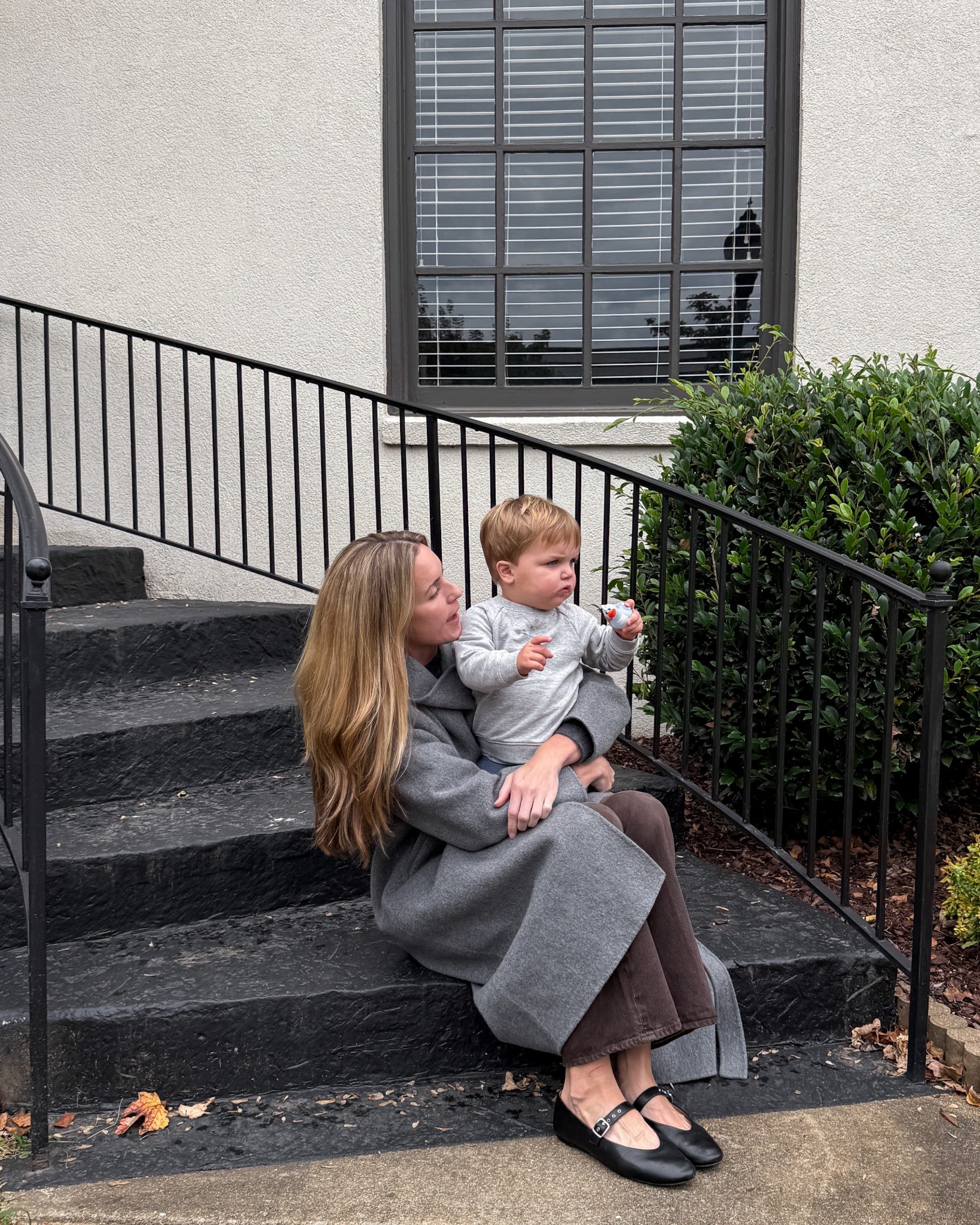 Gray wool coat old (similar linked), jeans size 25 (on pre-order, similar also linked), my Mary Janes old Madewell (similar linked), his outfit runs TTS and we love these toddler Quince sweaters!

Gray wool coat, wool coat, gray coat, winter outfits, brown jeans, mommy and me outfits 

#LTKootd #LTKmomlife
