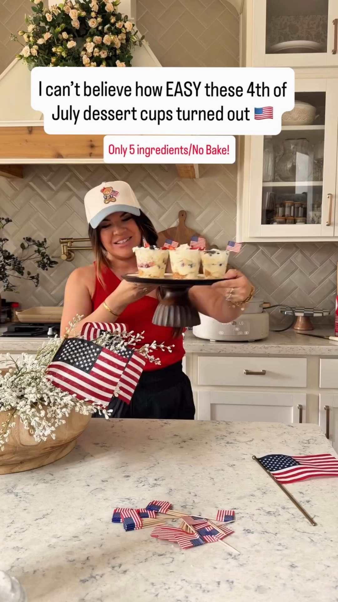🇺🇸 The viral patriotic trifle is back… but this 4th of July version might be even CUTER 👀❤️🤍💙

I already know these dessert cups are going to be the star of every 4th of July party this year 😍

Made with just 5 ingredients:
✨ Angel food cake
✨ No bake cheesecake
✨ Strawberries
✨ Blueberries
✨ Cool Whip

Easy, festive, and almost too cute to eat 🇺🇸

Would you make these for the 4th?

#LTKSeasonal