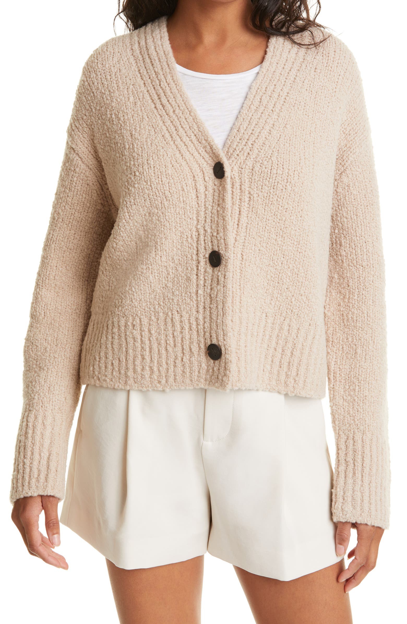 Slub Wool Blend Cardigan | Nordstrom