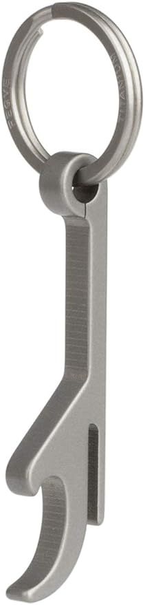 FEGVE Titanium Attachable Keychain Bottle Opener with Titanium Key Rings - Best Aluminum Bottle/C... | Amazon (US)