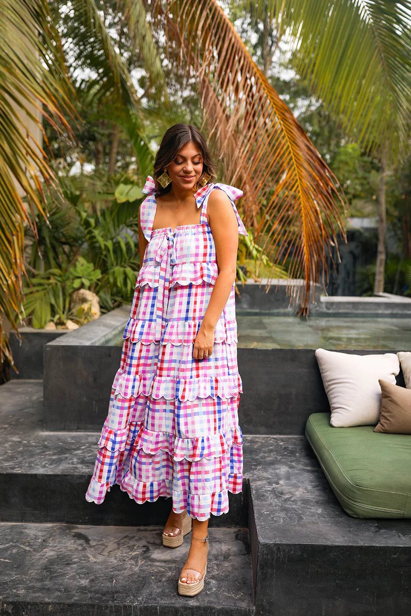 BuddyLove | Landon Tie-Shoulder Maxi Dress | Catalina | BuddyLove