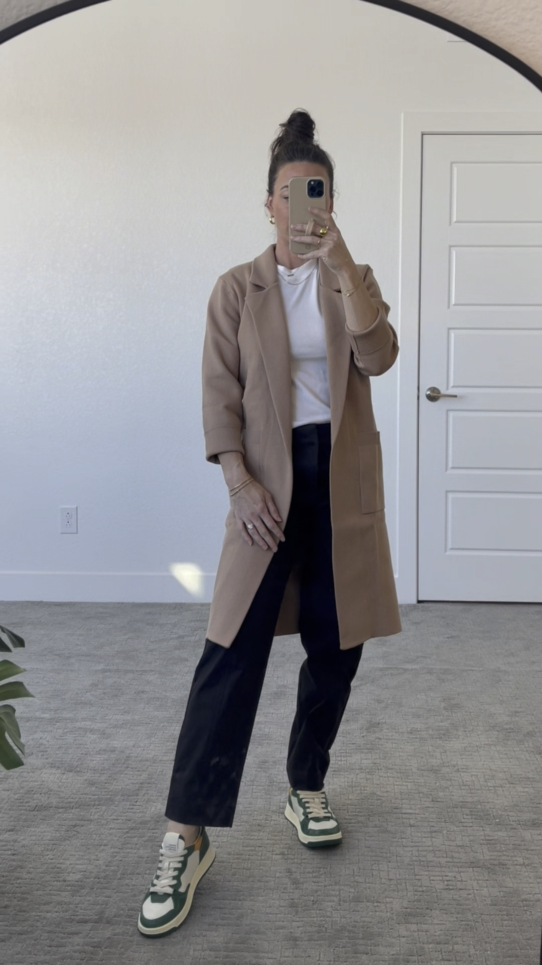 I’m not a sweatpants traveler but I do still want to be comfortable! And this outfit is chic yet cozy; perfect for a travel day. 

Wearing a size S in the coatigan, the color is khaki, and a 2 in the trousers. 

Airplane outfit, flight, cardigan, cargo pants, sneakers 

#LTKVideo #LTKfindsunder50 #LTKtravel
