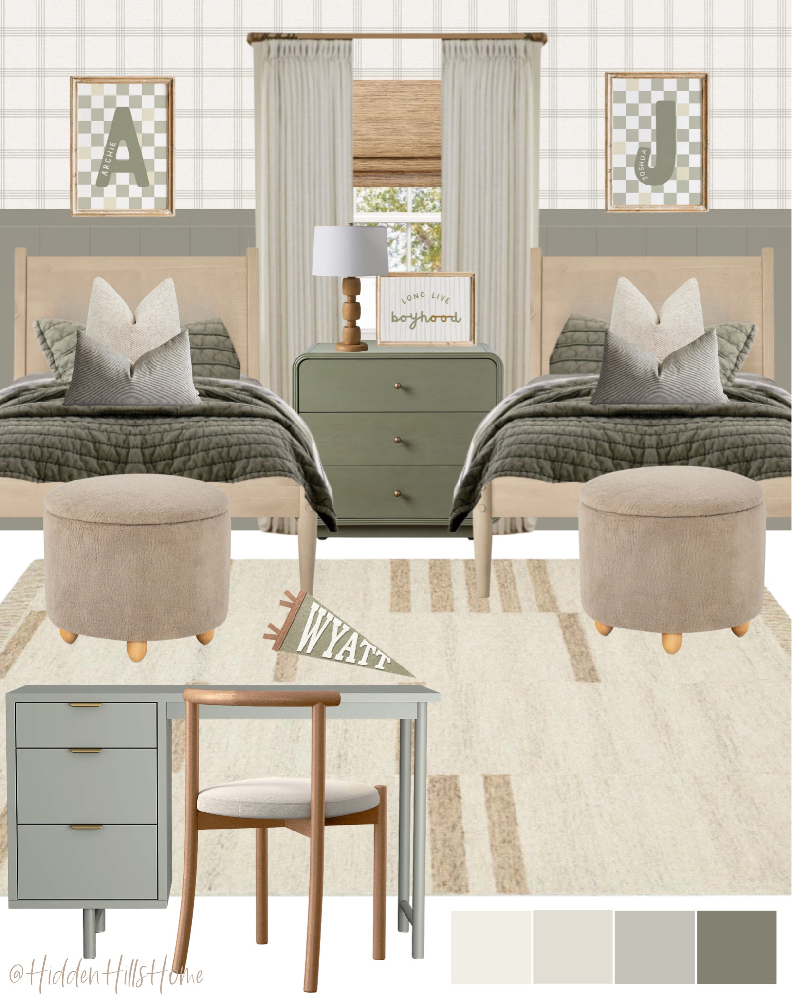Shared boys bedroom decor, boys room design, kids bedroom, brothers shared bedroom, shared sibling bedroom, green boys room design, home decor ideas 

#LTKSaleAlert #LTKKids #LTKHome