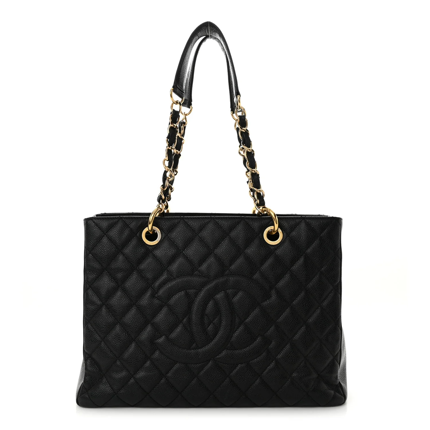 Chanel Caviar Quilted Grand Shopping Tote GST Black 1623934 | FASHIONPHILE (US)