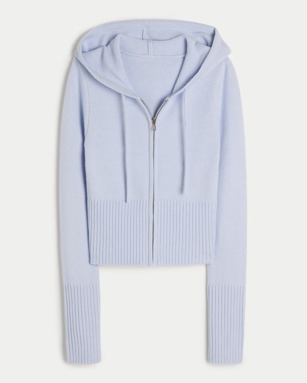 Women's Gilly Hicks Sweater-Knit Zip-Up Hoodie | Women's Sale | HollisterCo.com | Hollister (UK)