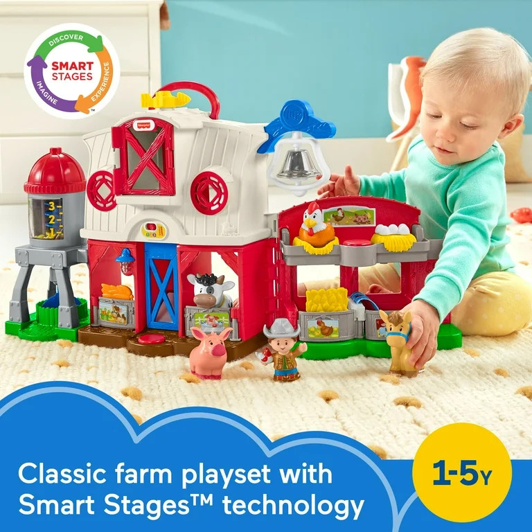 Little People Caring for Animals Farm Smart Stages Playset | Walmart (US)