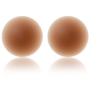 NOOD No-Show | Adhesive Reusable Nipple Covers, Bronze, 3in | Target