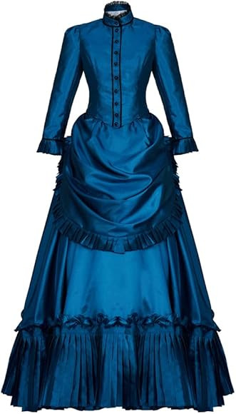 Fortunehouse Ghosts Hetty Cosplay Costume Dress Vintage Victorian Bustle Dress Civil War Southern... | Amazon (US)